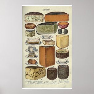 Poster Fromage vintage