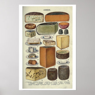 Poster Fromage vintage