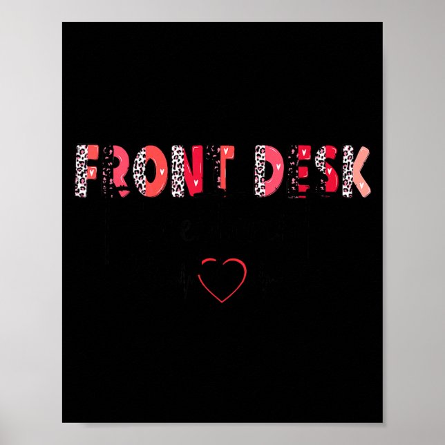 Poster Front Receptionist Desk Valentines Day Hostal Nurs (Devant)