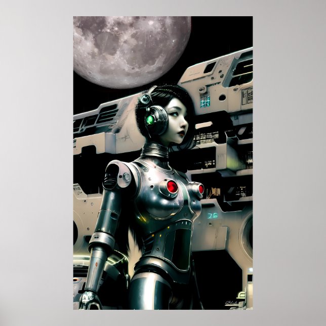 Poster Frontière de sa carrière spatiale - Ken Gage Art (Devant)