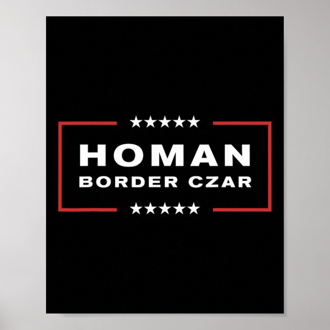 Poster Frontière Tsar Tom Homan Trump Président élu Souti (Devant)