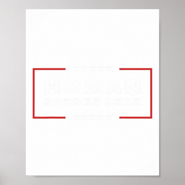 Poster Frontière Tsar Tom Homan Trump Président élu Souti (Devant)