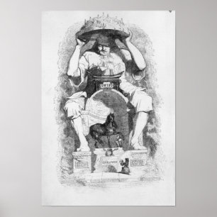 Poster Frontispice aux "voyages de Gulliver" par