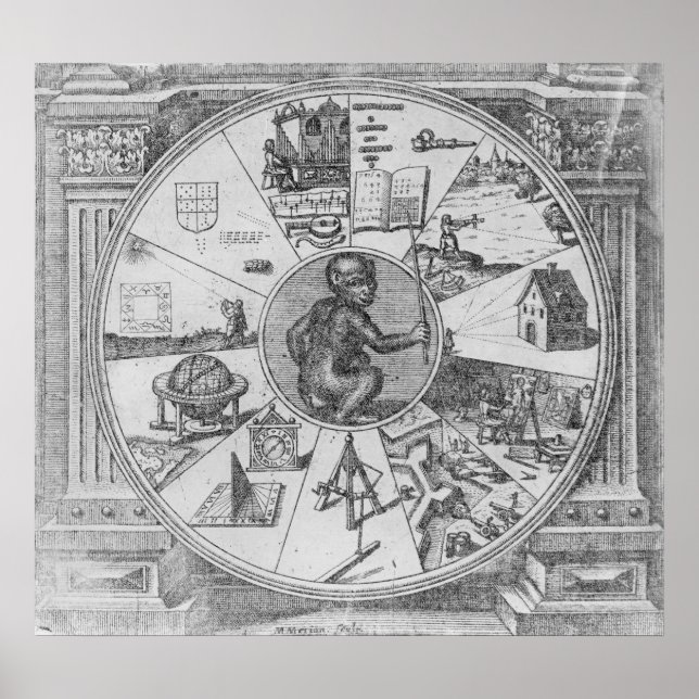 Poster Frontispiece à l'Utriusque de Robert Fludd (Devant)