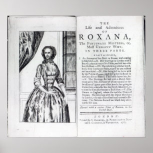 Poster Frontispiece à 'Roxana, le Fortunate