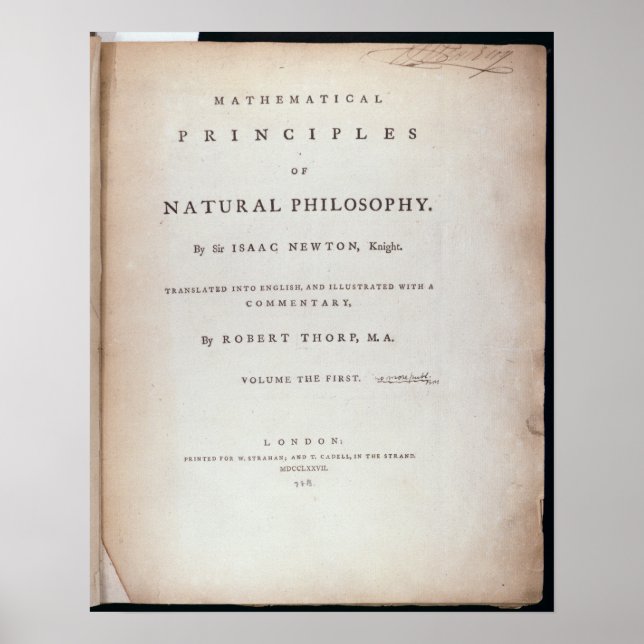 Poster Frontispiece au volume I (Devant)