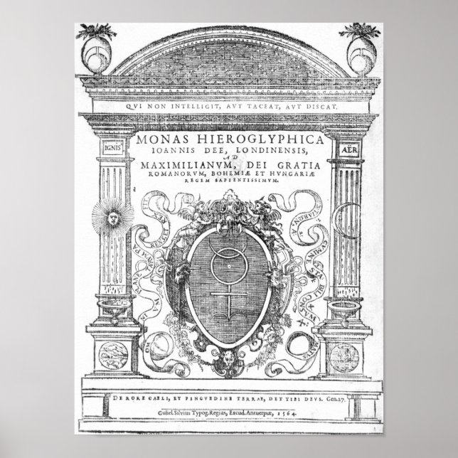 Poster Frontispiece de 'Monas Hieroglyphica' (Devant)