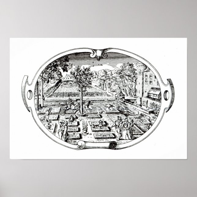 Poster Frontispiece, de "The Herball", de John Gerard ( (Devant)