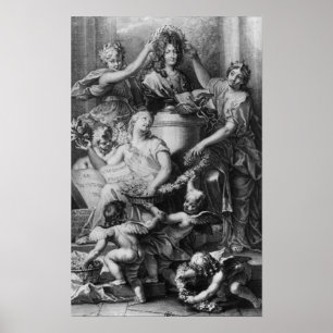 Poster Frontispiece 'Dictionnaire de l'Académie Française