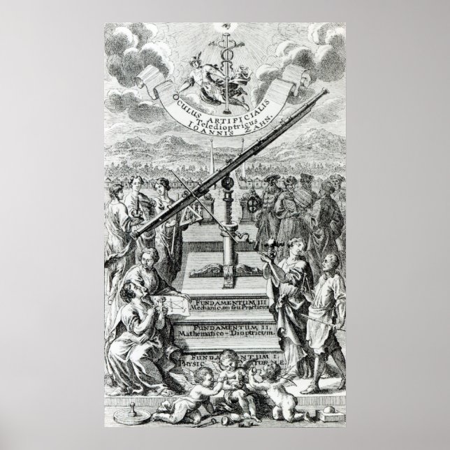 Poster Frontispiece 'Oculus Artificialis (Devant)