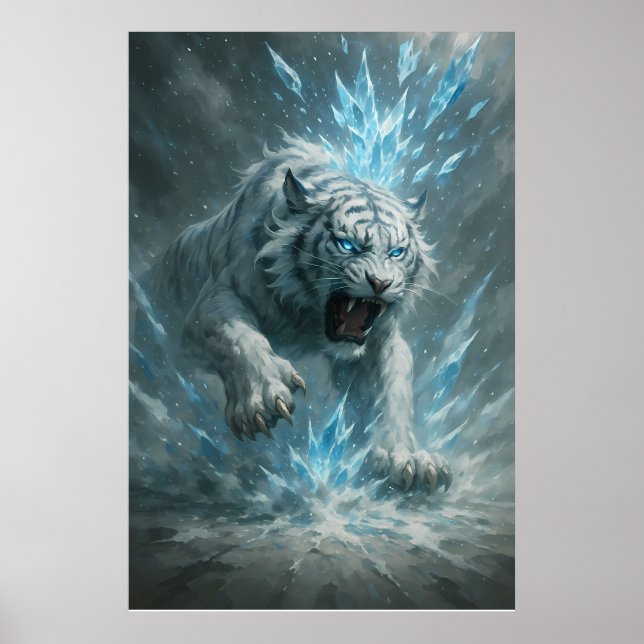 Poster Frost White Tiger – Emperor of the Frozen Realm –  (Devant)