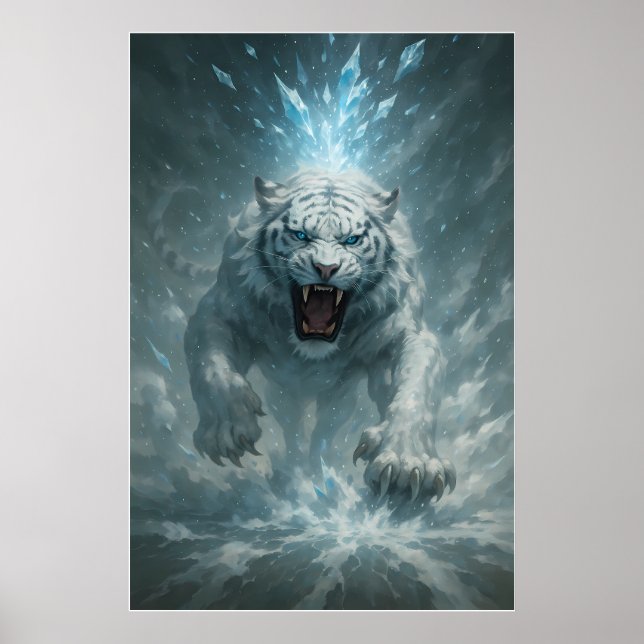 Poster Frost White Tiger – Emperor of the Frozen Realm –  (Devant)