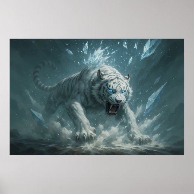 Poster Frost White Tiger – Emperor of the Frozen Realm –  (Devant)