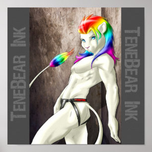 Poster Frottez le lion