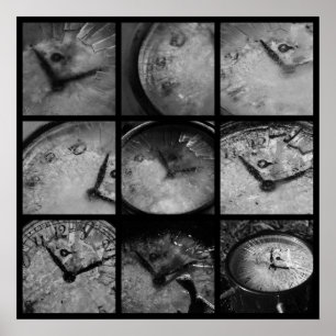 Poster Frozen Clock