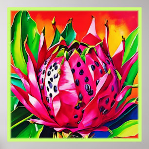 Poster Fruit de dragon exotique