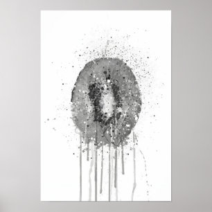 Poster Fruit de Kiwi Gris