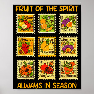 Poster Fruit de la foi chrétienne srit Jésus Dieu amant