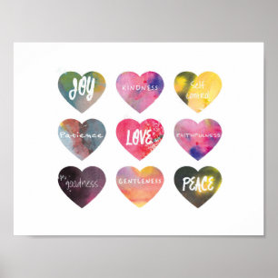 Poster Fruit de l'art de mur d'affiche d'écriture sainte