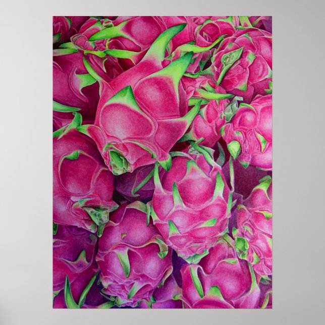 Poster Fruit dragon (Devant)