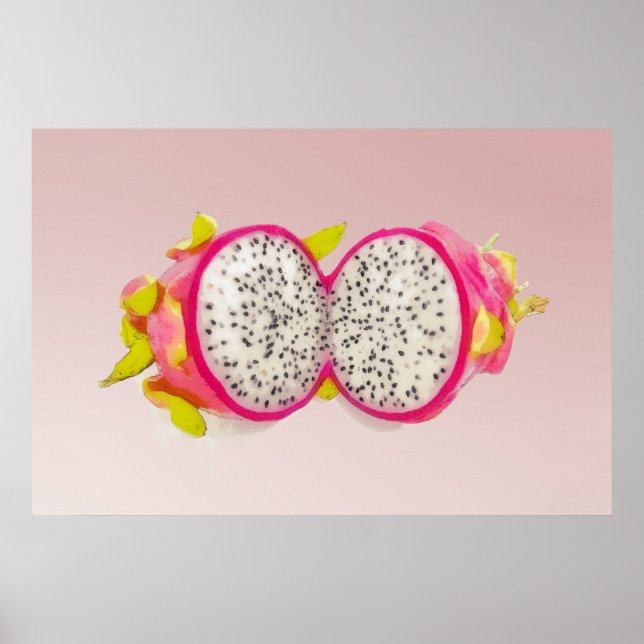 Poster Fruit dragon (Devant)