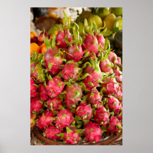 Poster Fruit du dragon   Marché Can Duoc