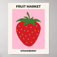 Fruit Market Fraise rose Nourriture Art Décor Mode
