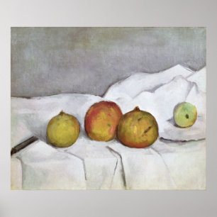 Poster Fruit sur un tissu, c.1890