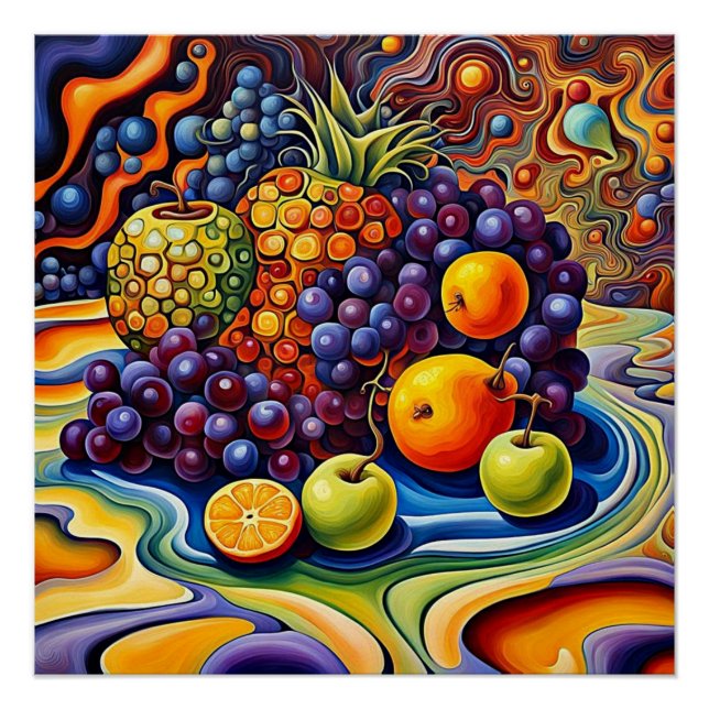 Poster Fruit surréaliste 10 (Devant)