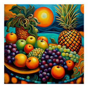 Poster Fruit surréaliste 4