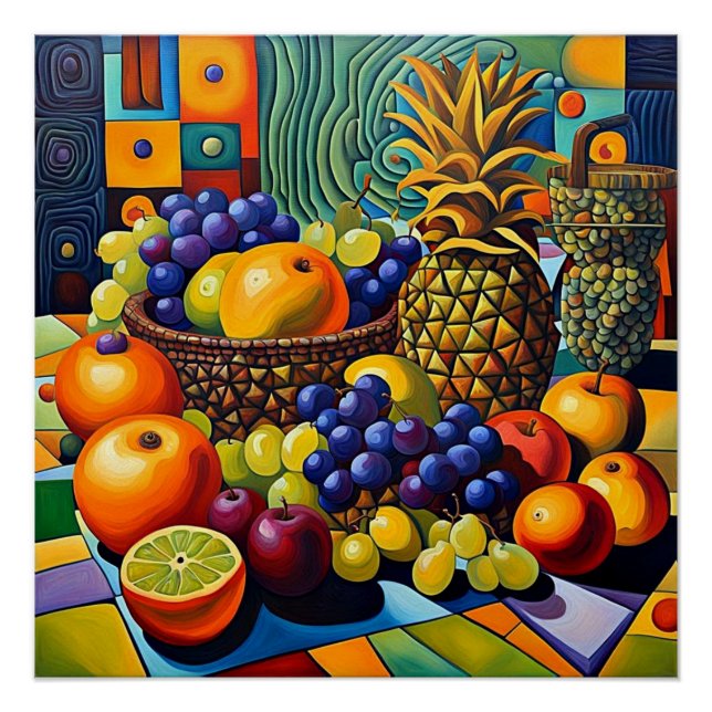 Poster Fruit surréaliste 9 (Devant)