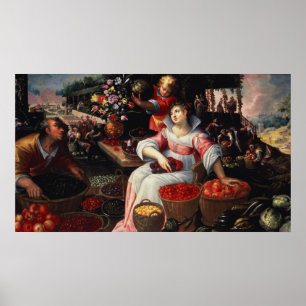 Poster Fruitmarket, 1590