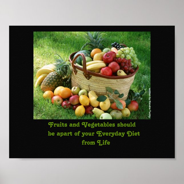 Poster Fruits (Devant)
