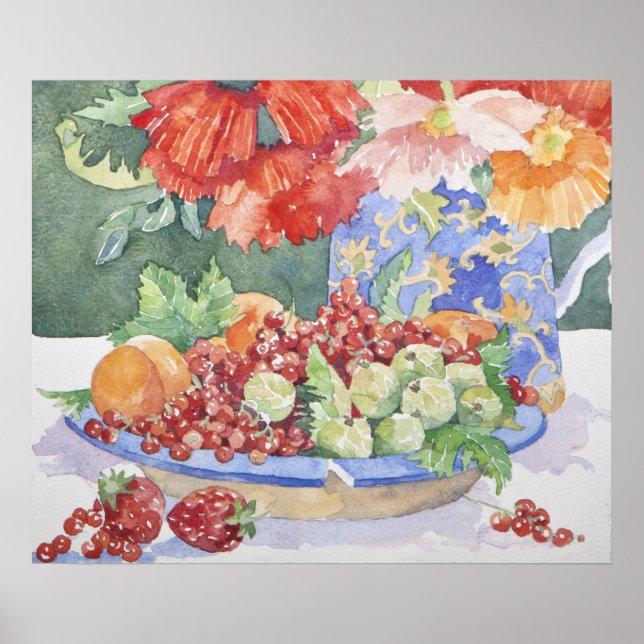 Poster Fruits dans une assiette 2014 (Devant)