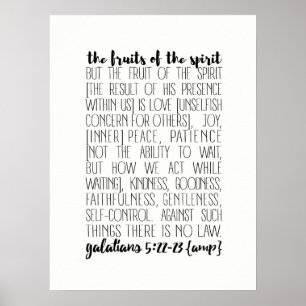 Poster Fruits de l'esprit