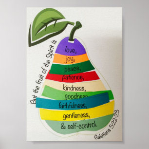 Poster Fruits de l'esprit Image 5x7