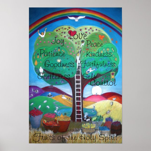 Poster Fruits de l'Esprit Saint - Nouvelle présent (Devant)