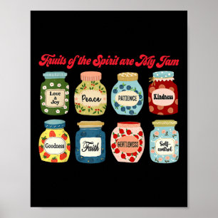 Poster Fruits De L'Esprit Sont Mon Jam Christianisme Reli
