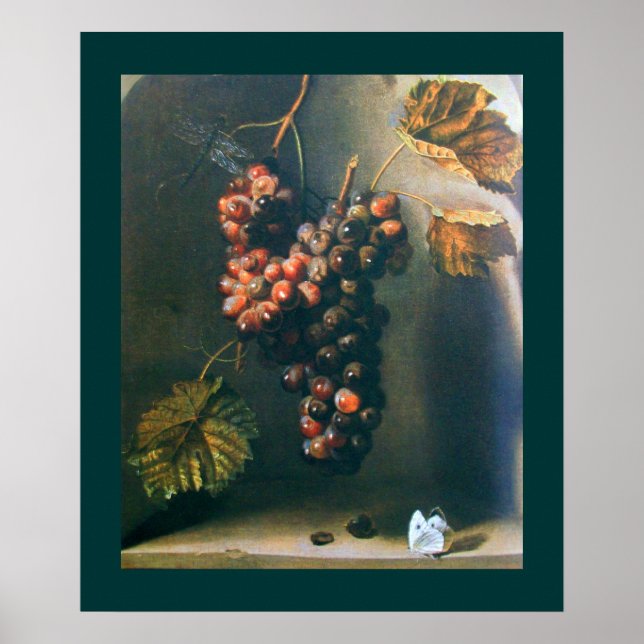 Poster FRUITS DE SAISON -PROSPÉRITÉ jaune marron vert (Devant)