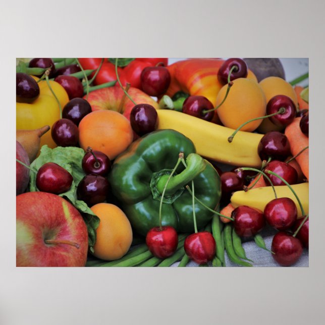 Poster Fruits et légumes (Devant)
