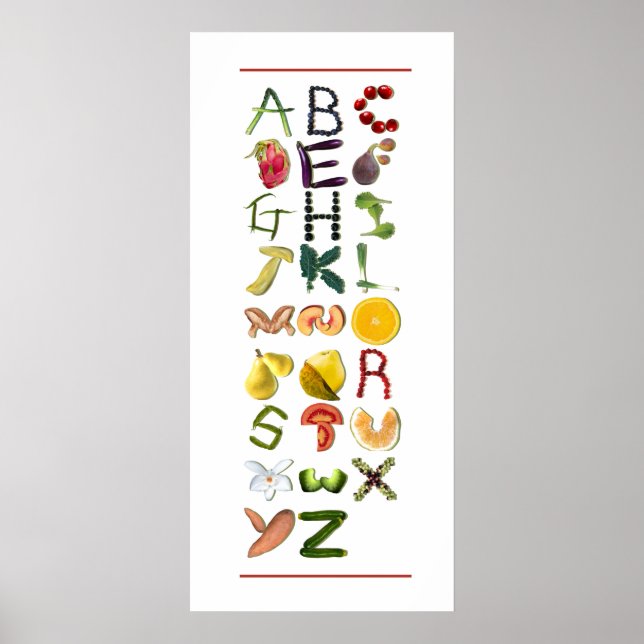 Poster Fruits et Légumes (Devant)