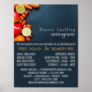 Poster Fruits et légumes, Greengrocer