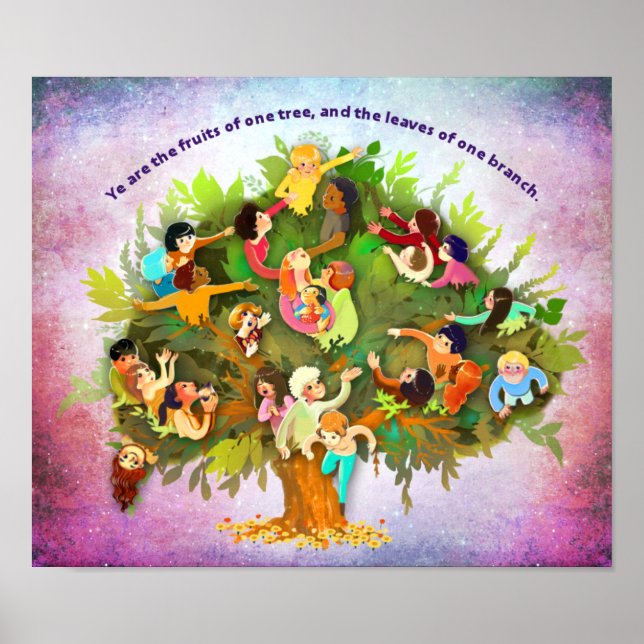 Poster Fruits Un arbre (Devant)