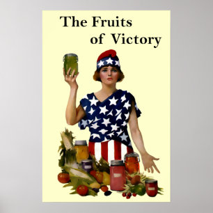 Poster Fruits vintages de la Victoire Imprimer