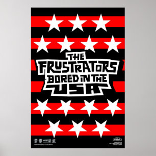 Poster Frustrators a ennuyé l'affiche de drapeau
