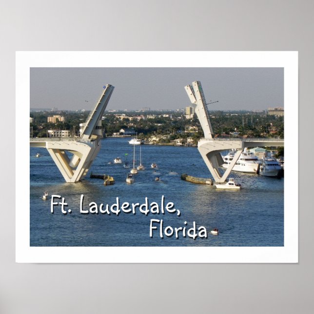 Poster Ft Lauderdale, Floride (Devant)