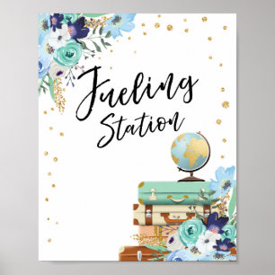 Poster Fueling Station Bar enseigne Travel Shower Miss to