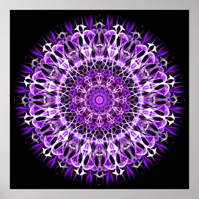 Poster Fuir le kaléidoscope violet (Devant)