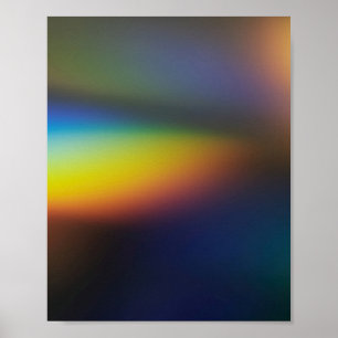 POSTER FUITE DE LUMIÈRE HOLOGRAPHIQUE