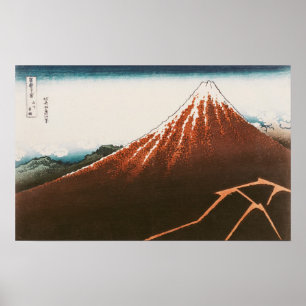 Poster Fuji au-dessus du Lightning
